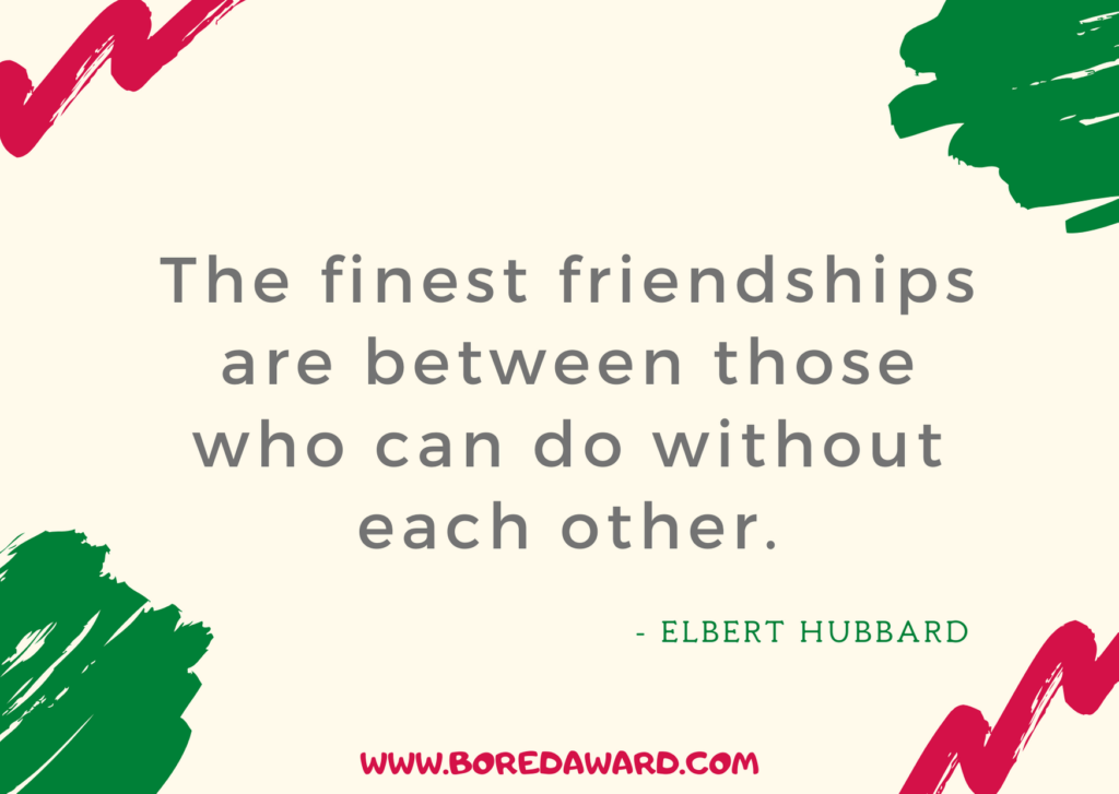 Quote on friendship from Elbert Hubbard