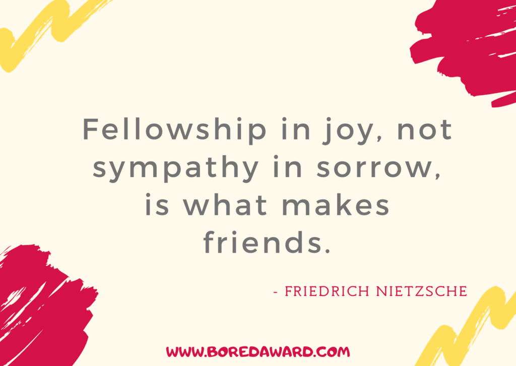 Quote on friendship from Friedrich Nietzsche