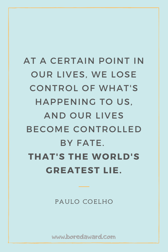 Paulo Coelho quote from The Alchemist